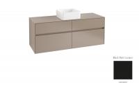 Тумба под раковину Villeroy & Boch Collaro 1400х500 мм C04500PD чёрный матовый