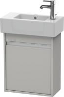 Тумба под раковину Duravit Ketho 450х225 мм правая KT6629R0707 бетонно-серый матовый
