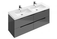 Тумба под раковину Villeroy & Boch Subway 2.0 1287х449 мм A69210FP серый глянцевый