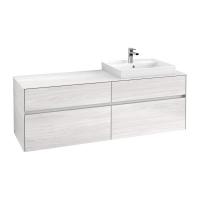 Тумба под раковину Villeroy & Boch Collaro 1600х500 мм C02300E8 белое дерево
