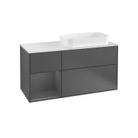Тумба под раковину Villeroy & Boch Finion 1200х501 мм F681GKGK матовый антрацит/матовый антрацит