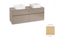 Тумба под раковину Villeroy & Boch Collaro 1400х500 мм C04800VJ северный дуб