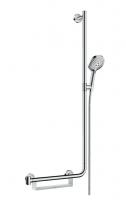 Душевой гарнитур Hansgrohe Raindance Select S 120 3jet со штангой 110 см и мыльницей, правосторонний 26326000 хром