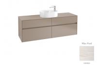 Тумба под раковину Villeroy & Boch Collaro 1600х500 мм C06500E8 белое дерево