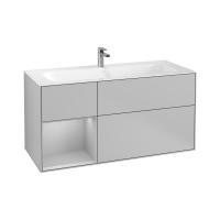 Тумба под раковину Villeroy & Boch Finion 1196х498 мм F060GJGJ светло-серый/светло-серый
