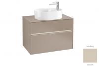 Тумба под раковину Villeroy & Boch Collaro 800х500 мм с подсветкой C053L0VK мягкий серый