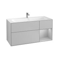 Тумба под раковину Villeroy & Boch Finion 1196х498 мм F070GJGJ светло-серый/светло-серый