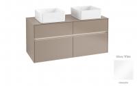Тумба под раковину Villeroy & Boch Collaro 1200х500 мм с подсветкой C044L0DH белый глянцевый