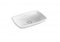 Раковина накладная Villeroy & Boch Loop&Friends 585х380 мм CeramicPlus 515400R1 альпийский белый
