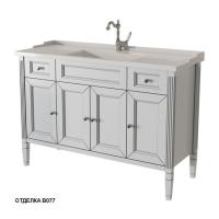 Тумба под раковину Caprigo Albion Promo 120 1178х450 мм (4 двери, 2 ящика) 33316 B077 бело-серый