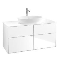 Тумба под раковину Villeroy & Boch Finion 1200х501 мм F79100GF белый глянцевый