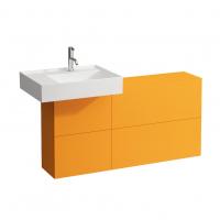 Тумба под раковину Laufen Kartell 1200х270 мм раковина слева 4082910336431 оранжевый