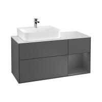 Тумба под раковину Villeroy & Boch Finion 1200х501 мм F151GKGK матовый антрацит/матовый антрацит