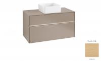 Тумба под раковину Villeroy & Boch Collaro 1000х500 мм с подсветкой C038L0VJ северный дуб