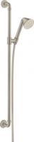 Душевой гарнитур Axor Front 85 1jet со штангой 90 см 26023820 шлифованный никель