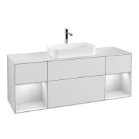 Тумба под раковину Villeroy & Boch Finion 1600х501 мм F331GFGF белый глянцевый/белый глянцевый