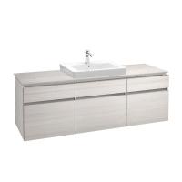 Тумба под раковину Villeroy & Boch Legato 1400х500 мм B68500E8 белое дерево
