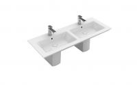 Раковина Villeroy & Boch Legato (под 2 смесителя) 1300х500 мм 4150D101 альпийский белый