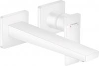 Смеситель для раковины Hansgrohe Metropol (внешняя часть) настенный, излив 22,5 см 32526700 матовый белый