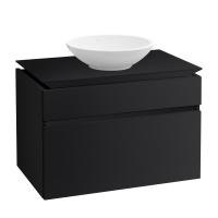 Тумба под раковину Villeroy & Boch Legato 800х500 мм B57000PD лак чёрный матовый