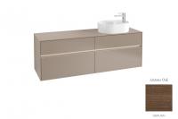 Тумба под раковину Villeroy & Boch Collaro 1600х500 мм с подсветкой C067L0VH аризонский дуб