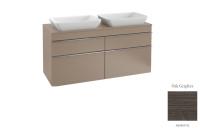 Тумба под раковину Villeroy & Boch Venticello 1257х502 мм A94401FQ дуб графитовый