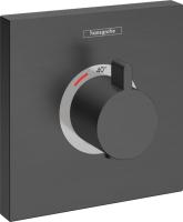 Термостат Hansgrohe ShowerSelect Highflow (внешняя часть) 15760340 шлифованный чёрный хром