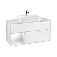 Тумба под раковину Villeroy & Boch Finion 1200х501 мм F411MTMT белый матовый/белый матовый