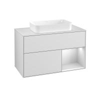Тумба под раковину Villeroy & Boch Finion 1000х501 мм F661MTMT белый матовый/белый матовый