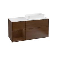 Тумба под раковину Villeroy & Boch Finion 1200х501 мм F681GNGN орех/орех
