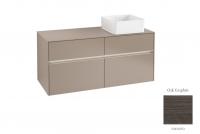 Тумба под раковину Villeroy & Boch Collaro 1200х500 мм с подсветкой C043L0FQ дуб графитовый