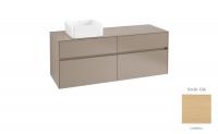Тумба под раковину Villeroy & Boch Collaro 1400х500 мм C04600VJ северный дуб