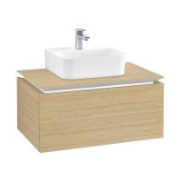 Тумба под раковину Villeroy & Boch Legato 800х500 мм с подсветкой B733L0VJ северный дуб