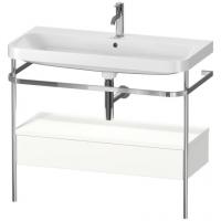 Консоль с раковиной Duravit Happy D.2 Plus 975х490 мм HP4843O3636 хром/белый матовый