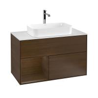Тумба под раковину Villeroy & Boch Finion 1000х501 мм F241GNGN орех/орех