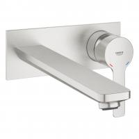 Смеситель для раковины Grohe Lineare New L-Size настенный (внешняя часть) 23 444 DC1 суперсталь