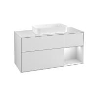 Тумба под раковину Villeroy & Boch Finion 1200х501 мм F711MTMT белый матовый/белый матовый