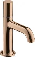 Кран холодной воды для раковины Axor Uno 70 ComfortZone 38130300 полированное красное золото