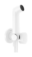Гигиенический душ Hansgrohe 1jet S с запорным вентилем и шлангом 125 см 29230700 матовый белый