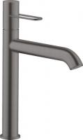 Смеситель для раковины Axor Uno 190 ComfortZone 38032340 хром чёрный шлифованный