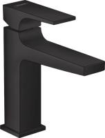 Смеситель для раковины Hansgrohe Metropol 110 ComfortZone донный клапан 32507670 чёрный матовый