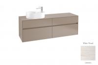 Тумба под раковину Villeroy & Boch Collaro 1600х500 мм C06600E8 белое дерево