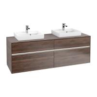 Тумба под раковину Villeroy & Boch Collaro 1600х500 мм с подсветкой C021L0VH аризонский дуб