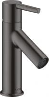 Смеситель для раковины Axor Starck 80 ComfortZone 10102340 хром чёрный   шлифованный