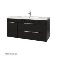 Тумба под раковину Caprigo Monbar Smalty 120 1164х446 мм эмаль 36317L EML 020 чёрный