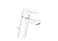 Смеситель для раковины Kludi Pure&Easy 100 донный клапан 372909165 белый матовый/хром
