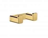 Крючок двойной Hansgrohe AddStoris 41755990 полированное золото