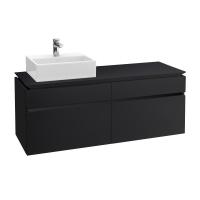 Тумба под раковину Villeroy & Boch Legato 1600х500 мм B67300PD лак чёрный матовый