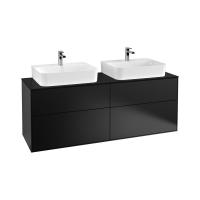 Тумба под раковину Villeroy & Boch Finion 1600х501 мм F18200PD чёрный матовый