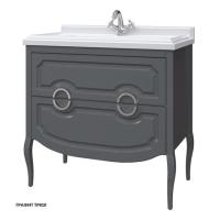 Тумба под раковину Caprigo Firenze 90 (2 ящика) 898х503 мм 34118 UV TP810 графит